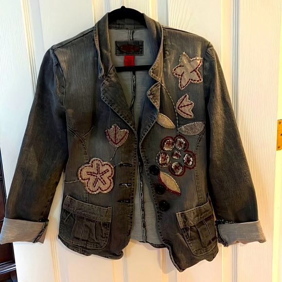 Buffalo Black Denim Jacket - Picture 1 of 1